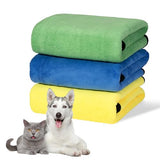 MICOOYO 3-Pack Dog Towels – Super Absorbent, Quick-Dry Grooming Towels for Pets (S, Yellow/Pink/Orange)