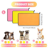 MICOOYO 3-Pack Dog Towels – Super Absorbent, Quick-Dry Grooming Towels for Pets (S, Yellow/Pink/Orange)