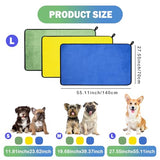 MICOOYO 3-Pack Dog Towels – Super Absorbent, Quick-Dry Grooming Towels for Pets (S, Yellow/Pink/Orange)