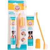 Arm & Hammer Fresh Breath Dog Dental Kit – Toothpaste, Toothbrush & Fingerbrush (2.5 oz)
