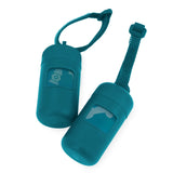 Best Pet Supplies Dog Poop Bag Holder Leash Attachment with 30 Bags, Reusable Dispenser for Travel, Walking, Park, and Outdoor Use, Durable with Clip-On - Black, Pack of 2
