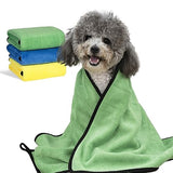 MICOOYO 3-Pack Dog Towels – Super Absorbent, Quick-Dry Grooming Towels for Pets (S, Yellow/Pink/Orange)