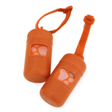Best Pet Supplies Dog Poop Bag Holder Leash Attachment with 30 Bags, Reusable Dispenser for Travel, Walking, Park, and Outdoor Use, Durable with Clip-On - Black, Pack of 2