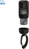 Best Pet Supplies Dog Poop Bag Holder Leash Attachment with 30 Bags, Reusable Dispenser for Travel, Walking, Park, and Outdoor Use, Durable with Clip-On - Black, Pack of 2