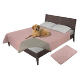 Easy-Going 100% Waterproof Dog Bed Cover Washable Couch Cover Non-Slip Sofa Cover Leakproof Blanket Furniture Protector Cover Reusable Incontinence Bed Underpads for Pets Kids Dog Cat(68x82 in,Gray)