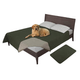 Easy-Going 100% Waterproof Dog Bed Cover Washable Couch Cover Non-Slip Sofa Cover Leakproof Blanket Furniture Protector Cover Reusable Incontinence Bed Underpads for Pets Kids Dog Cat(68x82 in,Gray)