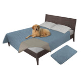 Easy-Going 100% Waterproof Dog Bed Cover Washable Couch Cover Non-Slip Sofa Cover Leakproof Blanket Furniture Protector Cover Reusable Incontinence Bed Underpads for Pets Kids Dog Cat(68x82 in,Gray)