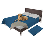 Easy-Going 100% Waterproof Dog Bed Cover Washable Couch Cover Non-Slip Sofa Cover Leakproof Blanket Furniture Protector Cover Reusable Incontinence Bed Underpads for Pets Kids Dog Cat(68x82 in,Gray)