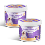 Hypoallergenic Eye Wipes for Dogs & Cats – Gently Remove Tear Stains, Discharge & Crust (100 Wipes, HICC PET)