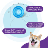 Outward Hound by Planet Dog Snoop Durable Interactive Treat Dispensing Dog Toy, Large, Blue