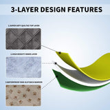 Easy-Going 100% Waterproof Dog Bed Cover Washable Couch Cover Non-Slip Sofa Cover Leakproof Blanket Furniture Protector Cover Reusable Incontinence Bed Underpads for Pets Kids Dog Cat(68x82 in,Gray)