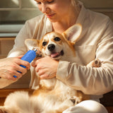 Rechargeable Dog Nail Grinder Kit – Quiet, 3-Speed Electric Trimmer for Dogs & Cats (Dark Blue)