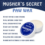 Musher's Secret Paw Balm – Protective, Moisturizing Wax for Dogs’ Paws (60g / 2.1 oz)