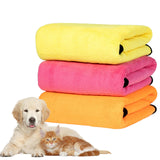 MICOOYO 3-Pack Dog Towels – Super Absorbent, Quick-Dry Grooming Towels for Pets (S, Yellow/Pink/Orange)