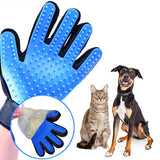 Pet Grooming Glove for Dogs, Cats & Rabbits – Multi-Use Bathing, Deshedding & Massage Tool (Blue)