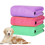 MICOOYO 3-Pack Dog Towels – Super Absorbent, Quick-Dry Grooming Towels for Pets (S, Yellow/Pink/Orange)