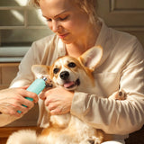 Rechargeable Dog Nail Grinder Kit – Quiet, 3-Speed Electric Trimmer for Dogs & Cats (Dark Blue)