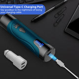 Rechargeable Dog Nail Grinder Kit – Quiet, 3-Speed Electric Trimmer for Dogs & Cats (Dark Blue)