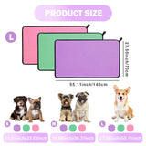MICOOYO 3-Pack Dog Towels – Super Absorbent, Quick-Dry Grooming Towels for Pets (S, Yellow/Pink/Orange)