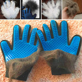 Pet Grooming Glove for Dogs, Cats & Rabbits – Multi-Use Bathing, Deshedding & Massage Tool (Blue)