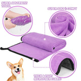 MICOOYO 3-Pack Dog Towels – Super Absorbent, Quick-Dry Grooming Towels for Pets (S, Yellow/Pink/Orange)