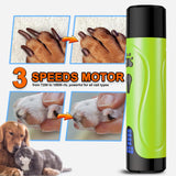 Rechargeable Dog Nail Grinder Kit – Quiet, 3-Speed Electric Trimmer for Dogs & Cats (Dark Blue)
