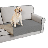 Easy-Going 100% Waterproof Dog Bed Cover Washable Couch Cover Non-Slip Sofa Cover Leakproof Blanket Furniture Protector Cover Reusable Incontinence Bed Underpads for Pets Kids Dog Cat(68x82 in,Gray)