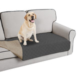 Easy-Going 100% Waterproof Dog Bed Cover Washable Couch Cover Non-Slip Sofa Cover Leakproof Blanket Furniture Protector Cover Reusable Incontinence Bed Underpads for Pets Kids Dog Cat(68x82 in,Gray)
