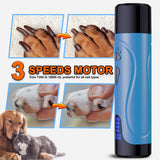 Rechargeable Dog Nail Grinder Kit – Quiet, 3-Speed Electric Trimmer for Dogs & Cats (Dark Blue)