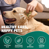 Dog Ear Wipes with Aloe & Eucalyptus – Extra Thick, Hypoallergenic Cleaner (125 Count)